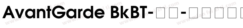 AvantGarde BkBT-西方字体转换